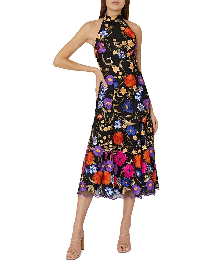 MILLY Penelope Floral Midi Dress | Bloomingdale's