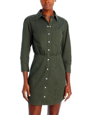 slim fit dress slacks Women Size 6 Veronica Beard Green Solid Dress – VIDA STYLE SHOP main image 0
