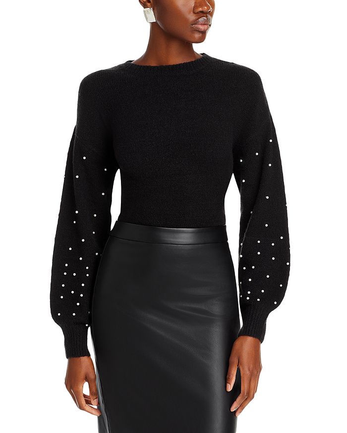 Embellished Drop Shoulder Sweater