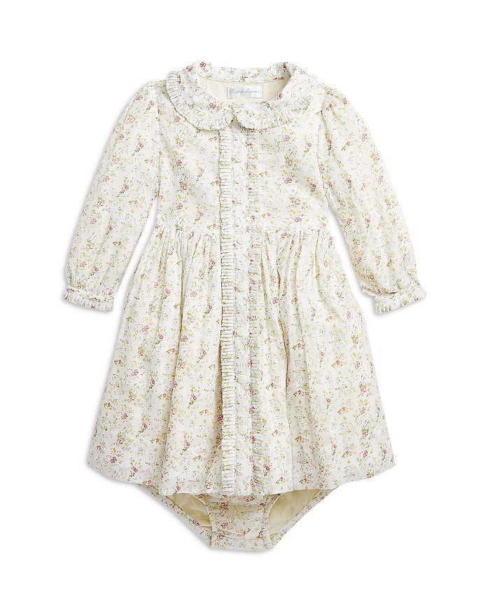 Ralph Lauren - Girls' Cotton Pleated Trim Dress & Bloomer Set - Baby