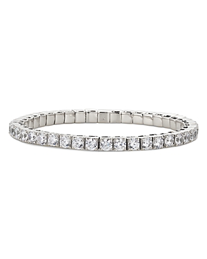 Nadri Stone Stretch Bracelet In Silver