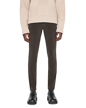 Frame L'homme Slim Brushed Twill Trousers In Mocha