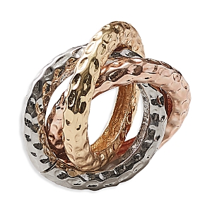 Kim Seybert Trinity Napkin Ring in Multi, Set of 4 in a Gift Box