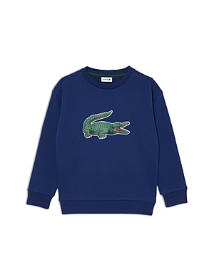 Lacoste Boys' Cotton Crewneck Sweatshirt - Little Kid