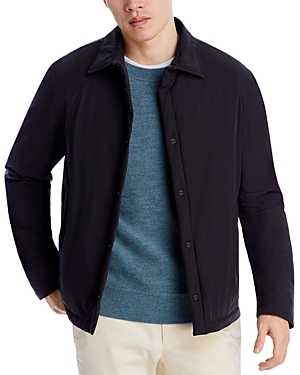 Herno Men's Technical Fabric Overshirt In Black