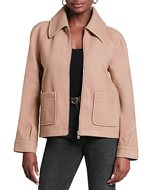 Cropped Zip Front Jacket