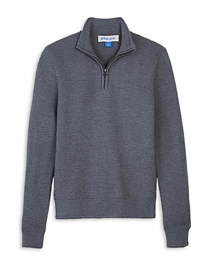 Dylan Gray Boys' Merino Wool Quarter Zip Sweater - Big Kid In Medium Gray