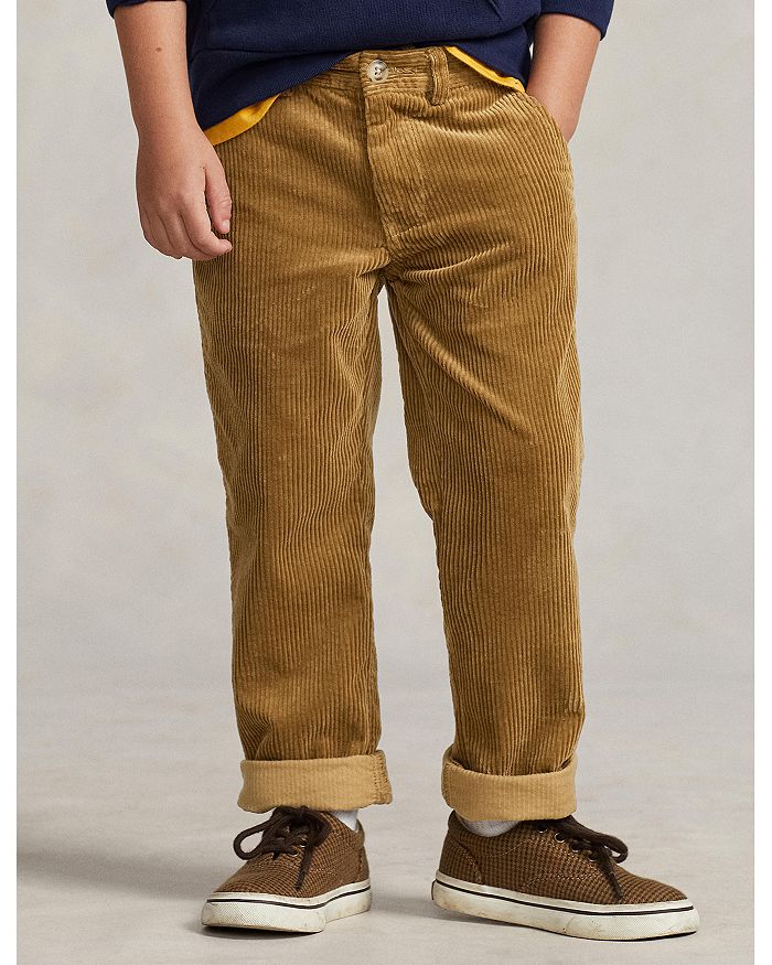 Ralph Lauren Boys' Straight Fit Cotton Corduroy Pants - Little Kid