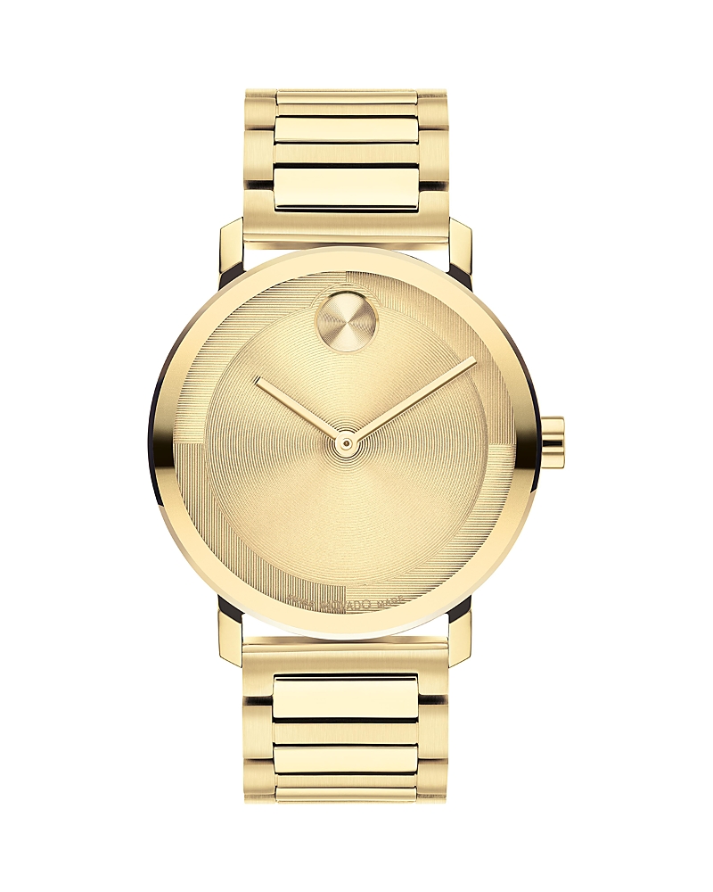 Movado Men's Bold Evolution 2.0 Swiss Quartz Ionic Plated Light Gold-tone 2 Steel Watch 40mm In Gold