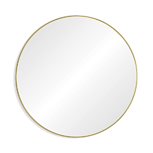 Shop Renwil Ren-wil Grady Mirror In Clear/satin Brass