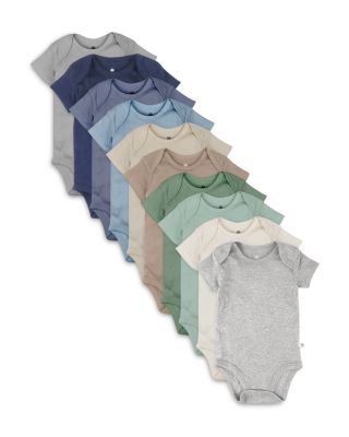 Girls' 10 Pack Short Sleeve Bodysuits - Baby
