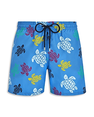 Shop Vilebrequin Multi Color 6 Swim Shorts In Grey Earth