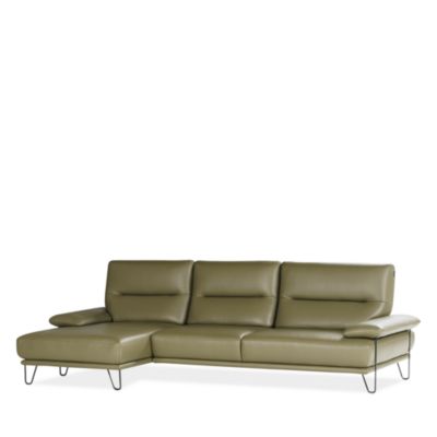 Amica 2-Piece Leather Sectional