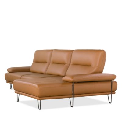 Amica 2-Piece Leather Sectional