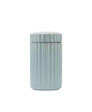Waggo Ripple Ceramic Treat Jar In Cloud