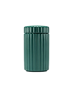 Waggo Ripple Ceramic Treat Jar In Teal