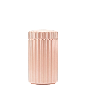 Waggo Ripple Ceramic Treat Jar In Rose
