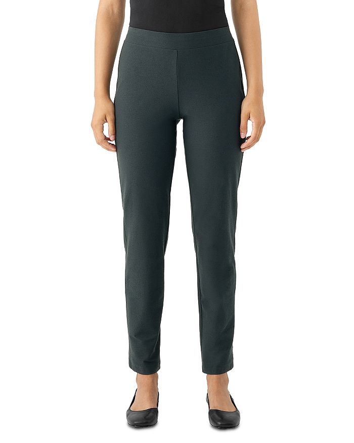 Eileen Fisher Women's Slim Knit Ankle Pants Gray Size Large