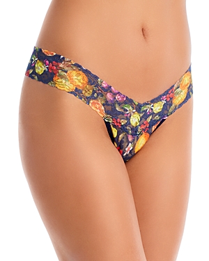 HANKY PANKY LOW-RISE PRINTED LACE THONG