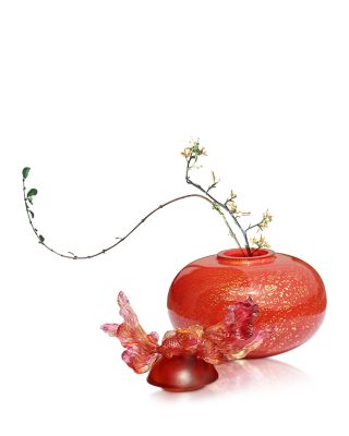 Golden Jade Joy, a Vase of Riches Crystal Figure