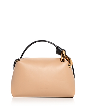 Jw Anderson Jwa Corner Bag Leather Crossbody In Champagne