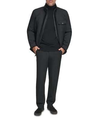 Amberg Diamond Quilted Corduroy Trim Water Resistant Jacket