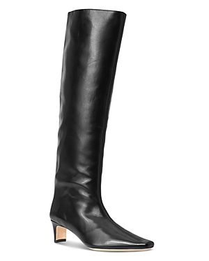 Staud Women's Wally Mid Heel Boots In Black