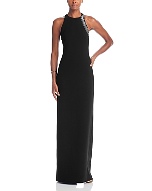 Shop A.l.c Skyler Embellished Cutout Dress In Black
