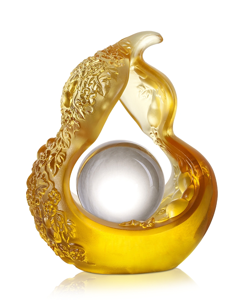 Liuli As The Good World Turns Feng Shui Figurine In Amber
