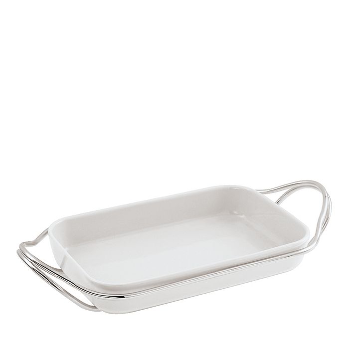 Sambonet New Living Rectangular Casserole Dish with Holder