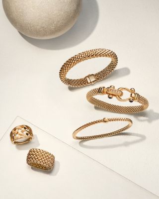 14K Yellow Gold Basket Weave Ring