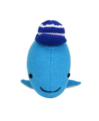 Knit Cotton Whale with Cap - Ages 0+