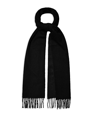 Shop Eton Wool Two Face Scarf In Black