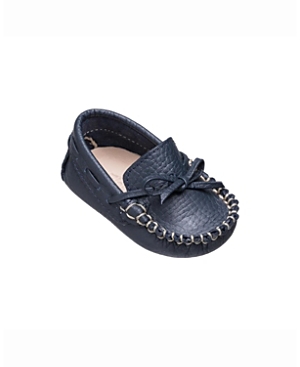 Shop Elephantito Boys' Contrasting Stitching Driver Loafer - Baby In Navy