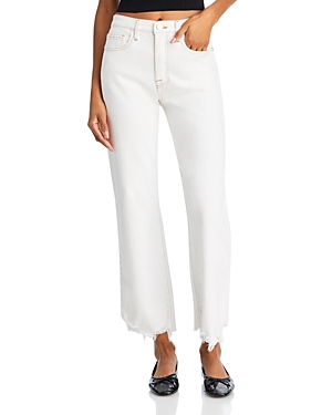 Shop Frame Le Jane High Rise Ankle Wide Leg Jeans In Au Natural