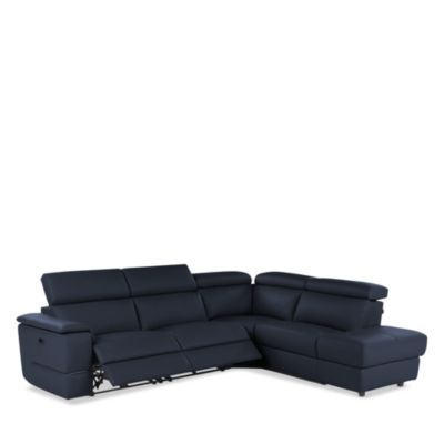 Ronaldo 3-Piece Power Reclining Leather Sectional