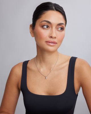 Sterling Silver & 18K Yellow Gold Beloved Lock Pendant Necklace, 18"