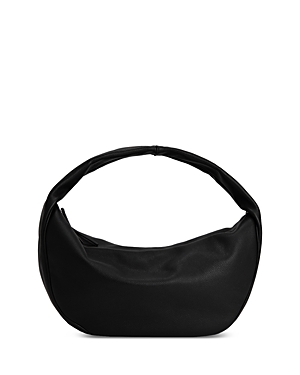 Shop By Far Maxi Cush Shoulder Bag In Black/silver