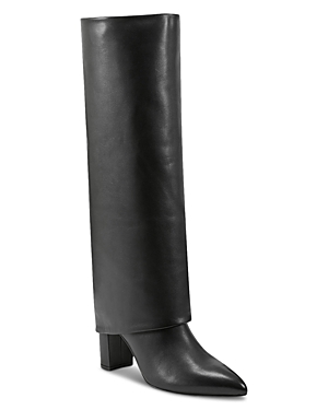 Marc Fisher Ltd Women's Leina Layered Look Tall Boots In Black
