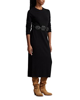 Ralph Lauren - Round Neck Long Sleeve Cashmere Dress