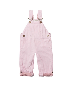 Dotty Dungarees Girls' Classic Pink Stripe Overalls - Baby, Little Kid, Big Kid