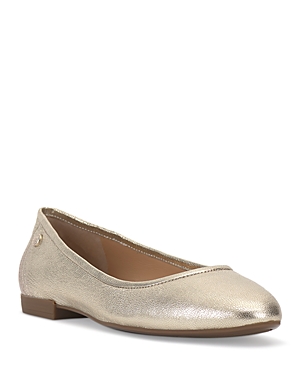 Shop Vince Camuto Women's Minndy Slip On Ballet Flats In Platino