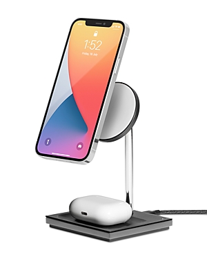 Native Union Snap Magnetic 2 In 1 Wireless Charger In Black