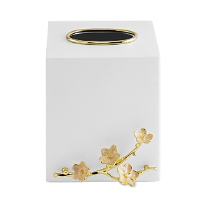 Michael Aram Cherry Blossom Tissue Box Holder In White