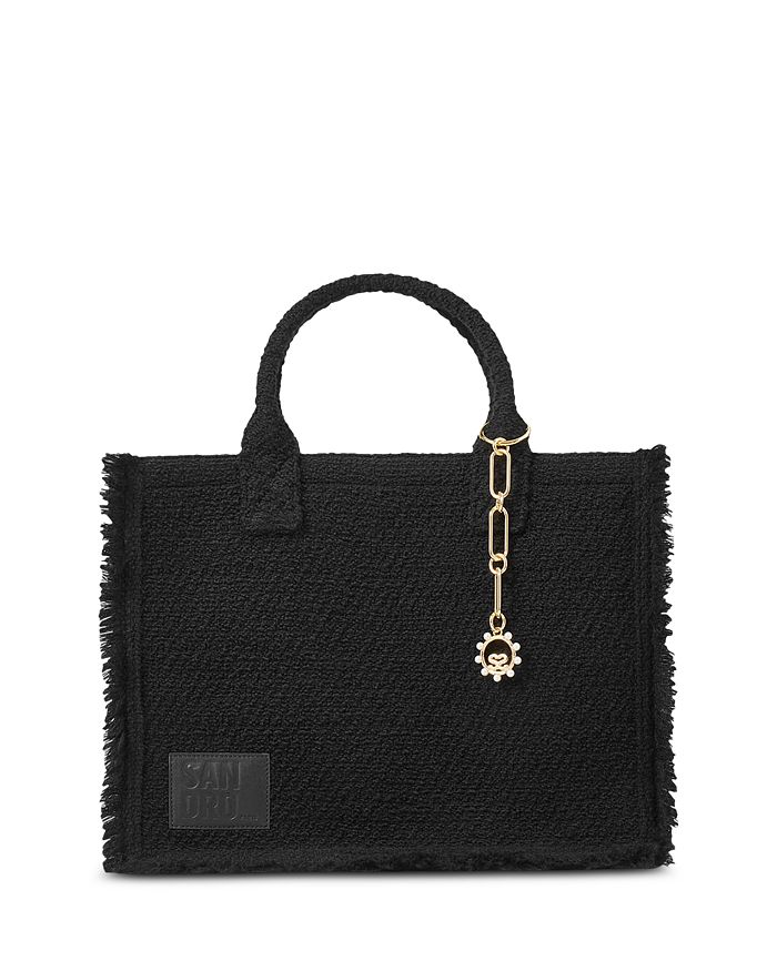 Sandro Kasbah Tweed Fringe Large Tote | Bloomingdale's