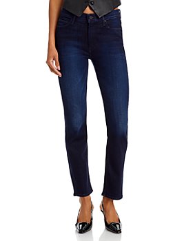 MOTHER - The Dazzler Mid Rise Ankle Straight Jeans in Now or Never