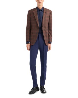 Plaid Single Breasted Blazer