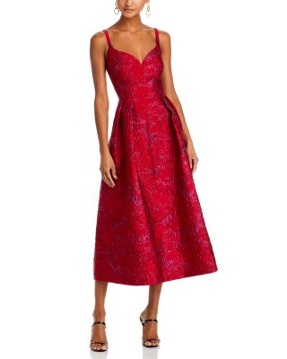 ML Monique Lhuillier - Isabela Jacquard Midi Dress