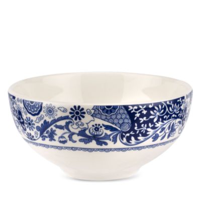 Blue Italian Brocato 6.5" Bowl, Set of 4