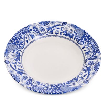 Blue Italian Brocato Soup Plate, Set of 4